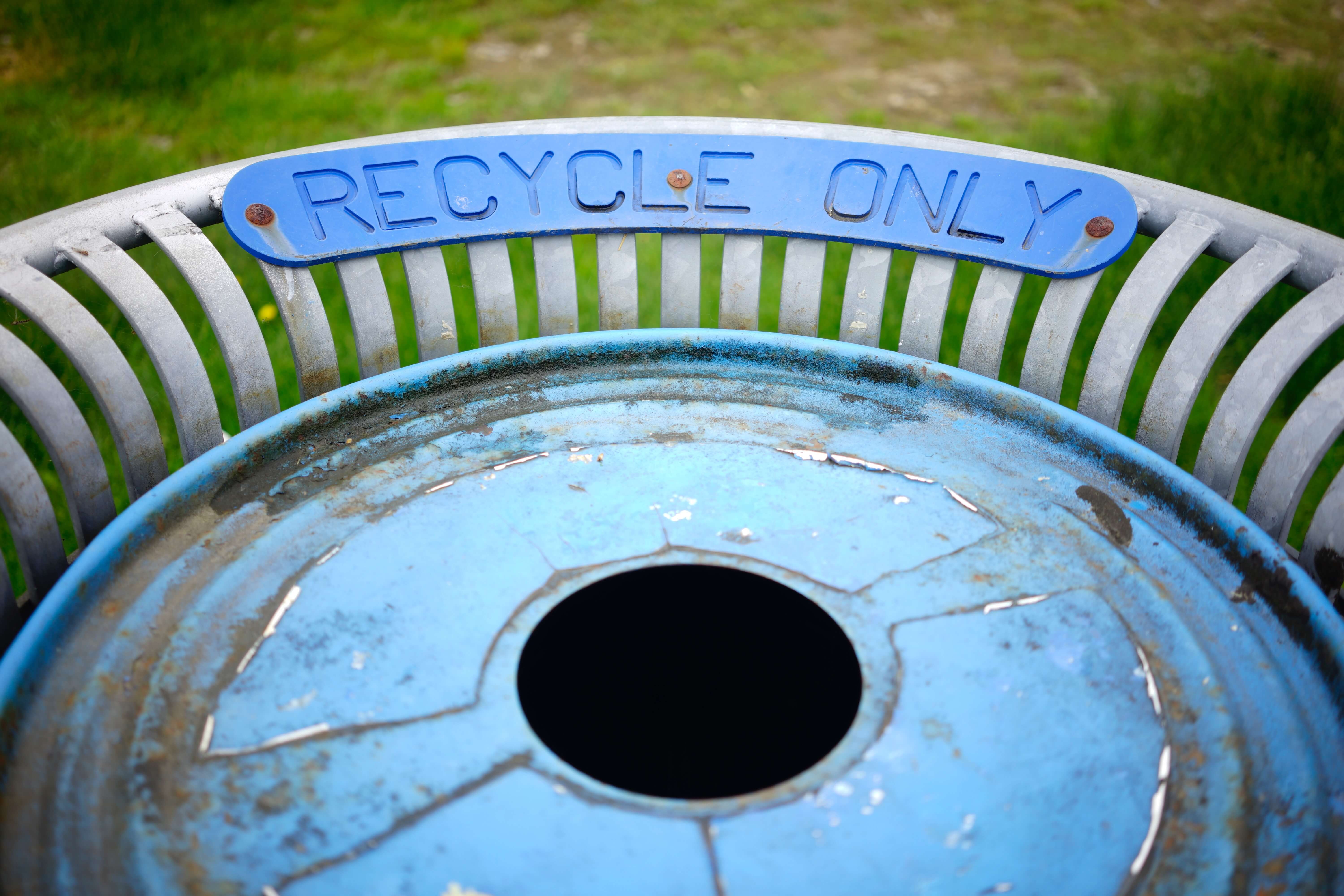 Recycle Only Can in Park